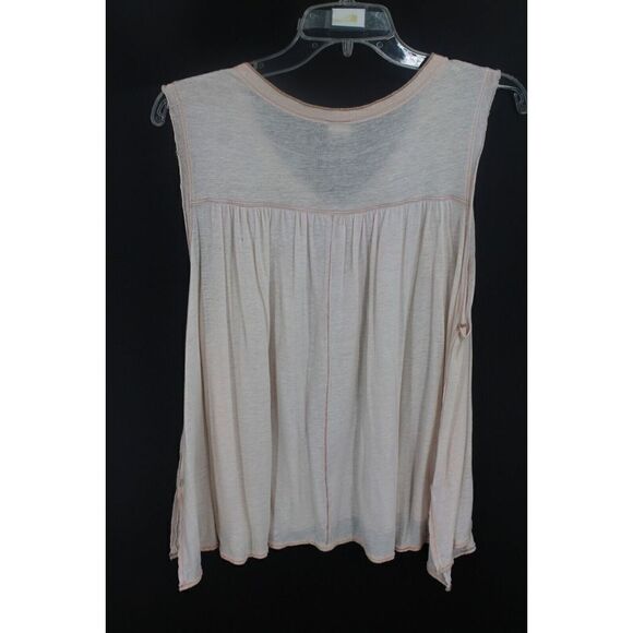 We The Free Flowey Burnout Tank Size Xs Pale Pink Snap Front - Picture 5 of 7